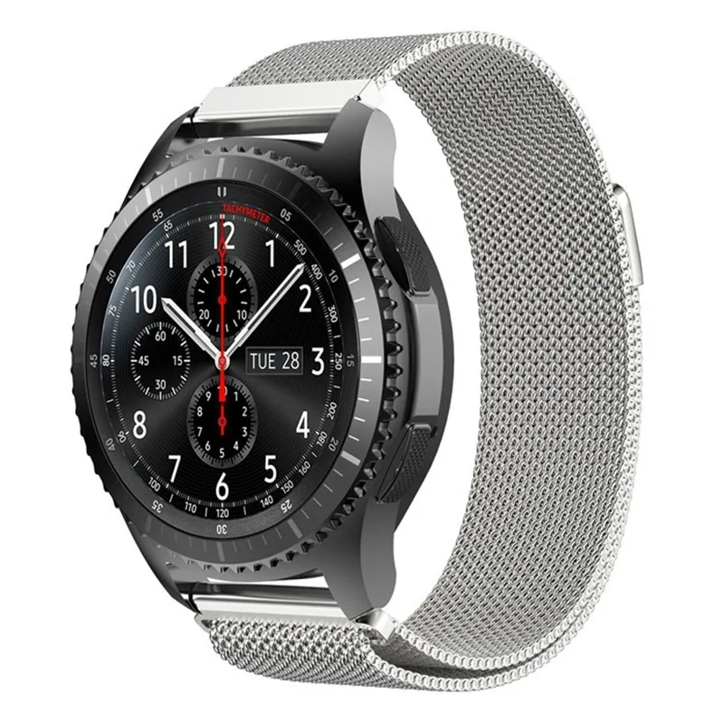 20 мм 22 Миланская петля ремешок для часов Samsung Gear S3 S2 Classic/S3 Frontier Магнитная застежка