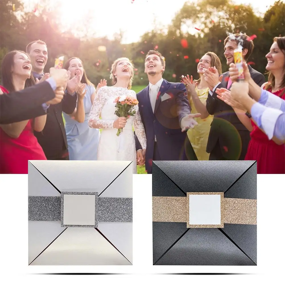  10PCS Business Annual Invitation Invitation Simple Wedding Invitation with Girdle Creative Greeting - 33027912949