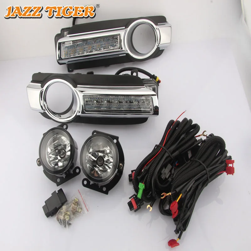 

Yellow Signal Function Fog Lamp 12V Car DRL LED Daytime Running Light For Mitsubishi Pajero Montero V93 2015 2016 2017 2018