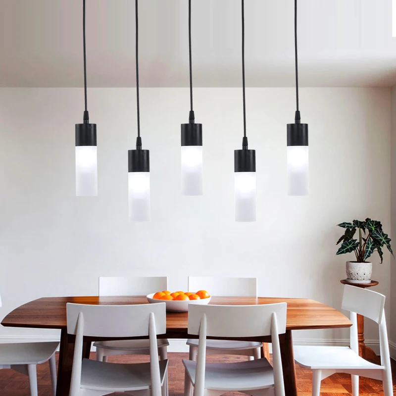 

Nordic Modern Loft Lamp Indoor Small Pendant Light Crystal Lampshade Single Head Kitchen Dining Room Restaurant Creative Decor