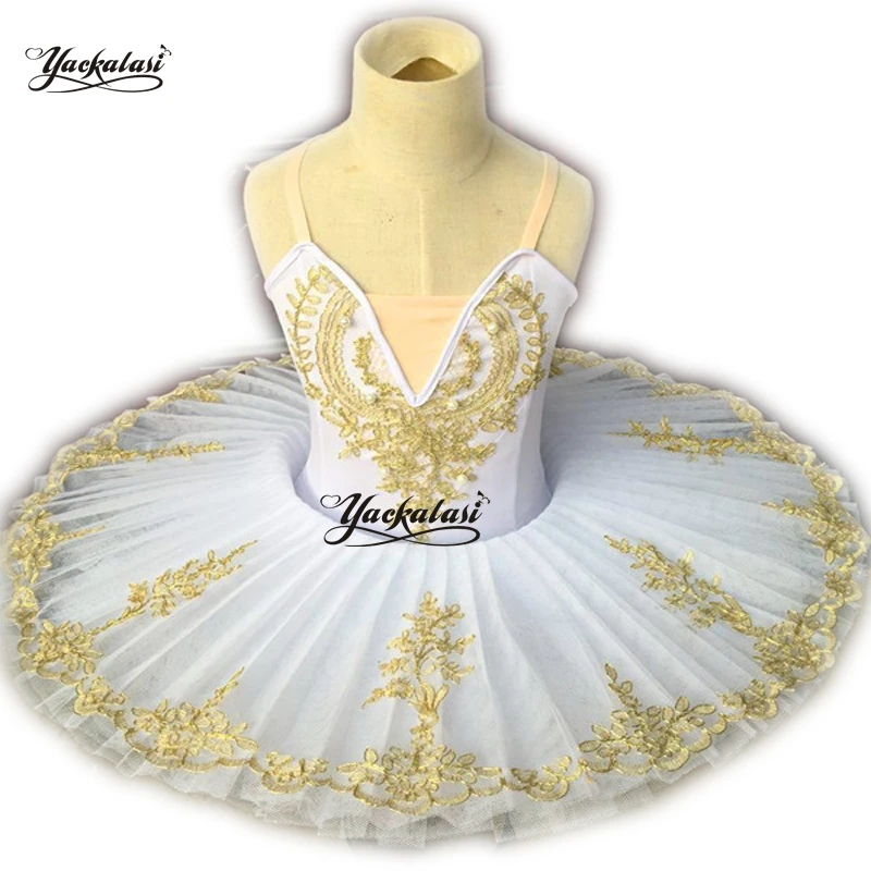 

2019 Child Platter Tutu Led Ballet Costumes Feather Swan Lake Girls Dancing Luminous Princess Dress Kids Ballerina Party Dress
