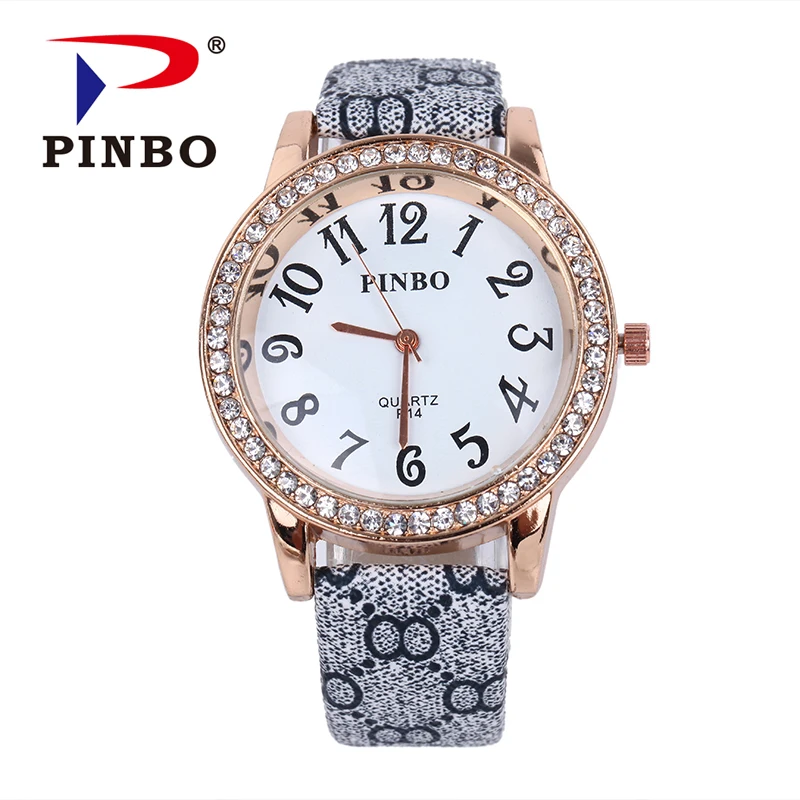 Relogio Feminino роскошный бренд pinbo мужские нарядные часы Стальные кварцевые часы бриллианты золотые часы женские наручные часы