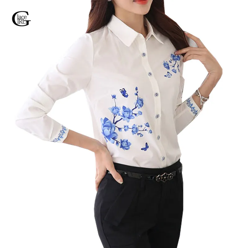 White printed shirt for girls Clearance