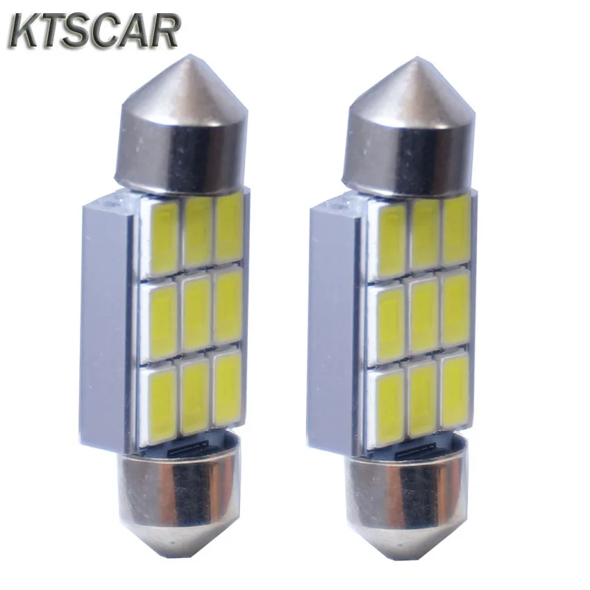 

KTSCAR 2x Canbus Led Festoon 36mm 39mm 42mm SV8,5 C10W C5W Led 5630 SMD 12V Lamp Lighting Car Dome Bulb License Plate Lights