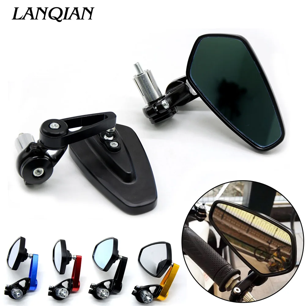

Universal Motorcycle Handlebar Rear View Side Mirror Rearview Mirrors For yamaha ybr 125 r3 mt07 r6 cnc z800 mt