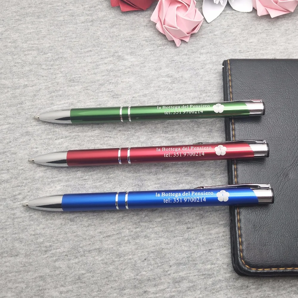 7 Colors hot selling ballpoint pens custom printed with your logo and brand text 100pcs a lot 100pcs rs3m do 214ab 100% brand new original stock