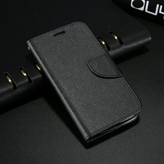 KISSCASE кошелек чехол для телефона для samsung S3 S4 S5 S8 Plus слот для карт кожаные чехлы для samsung S6 S7 Edge Note 3 4 5 8 Capa - Цвет: black