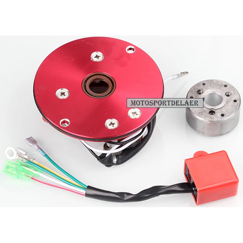 

New Racing Stator Magneto Racing Inner Rotor CDI Kit Red For 110 125 140cc Lifan YX Pit Dirt Bike