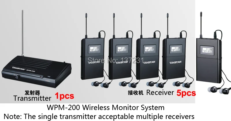 New Hot Uhf Wireless In Ear Earphones 