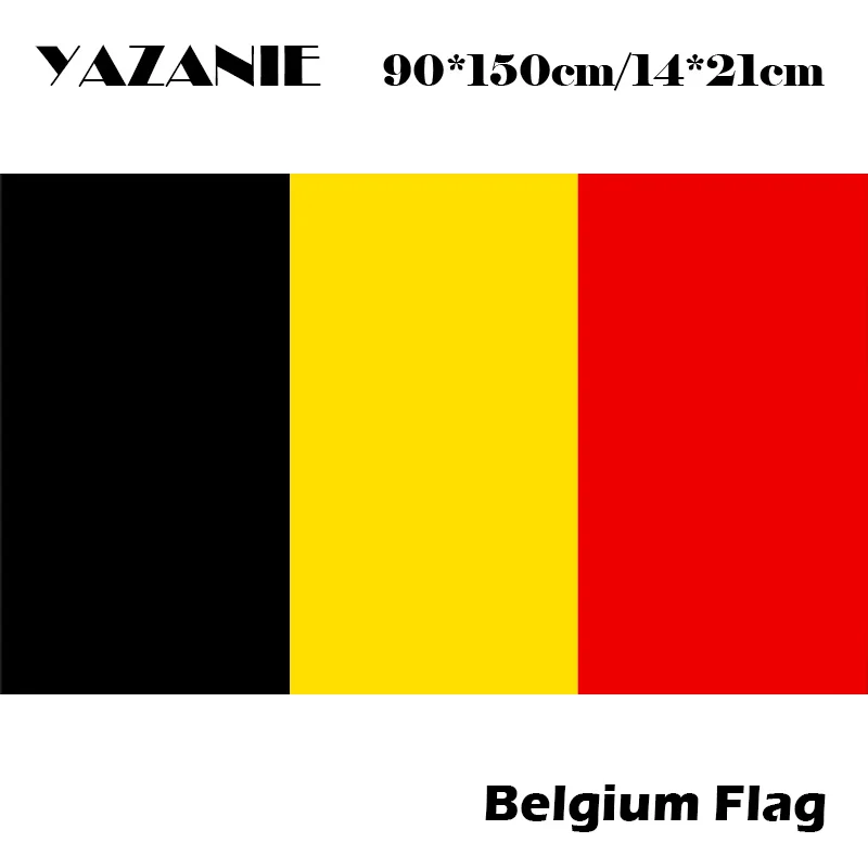 

YAZANIE 90x150cm High Quality Flags and Banners Belgium Flag Banner Hanging National flags Belgium Home Decoration Belgium Flag
