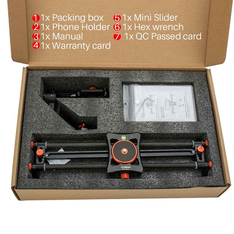 2 in 1 Mini Portable Phone Slider with Phone Holder Mount Camera Video Track Dolly Slider Rail System for Nikon Canon DSLR