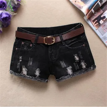 

high waist jeans woman fashion Straight Mopo Hollow printing Skull Flash ripped jeans for women jeans femme jean short feminino