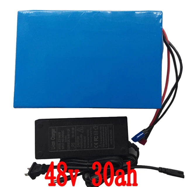 Cheap High Power 1000W - 2400W Electric Bike Battery 48V 30Ah lithium battery used Samsung cell with 50A BMS & 2A Charger Free Shippng