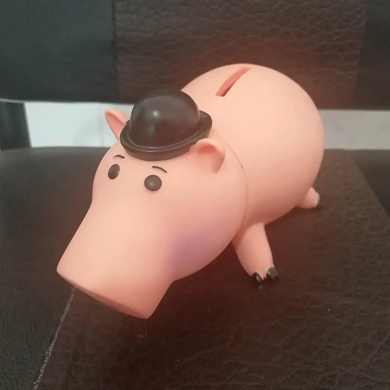 

Toy Story Hamm Piggy Bank Pink Pig Coin Box PVC Action Figure Toys Birthday Children Gift Limited Collection (tongue can move)