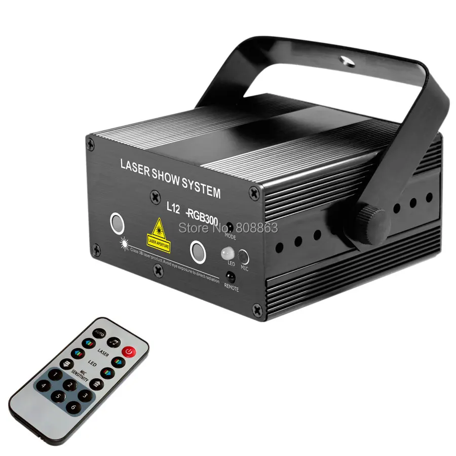 Лазерный RGB проектор ESHINY N60T161 полноцветный мини с 32 узорами для клубов домашних