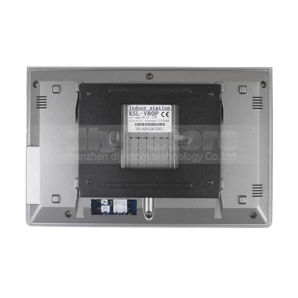 DIYSECUR Electric Lock 7 inch LCD Display Video Door Phone Visual Intercom Doorbell RFID Night Vision 1 Camera 2 Monitor