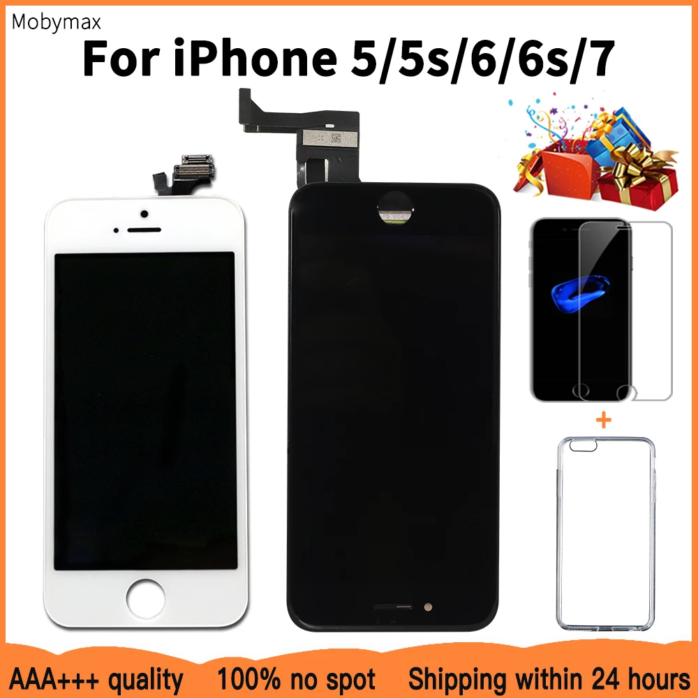 

AAA+++ LCD Display For iPhone 6 6S 7 Module Touch Screen Glass Digitizer Replacement For iphone 5s Repair LCD Screen Assembly