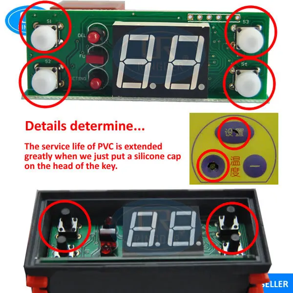 RINGDER RC-112E 230V30A холодный нагрев вкл/выкл реле Универсальный цифровой регулятор температуры регулирующий термостат