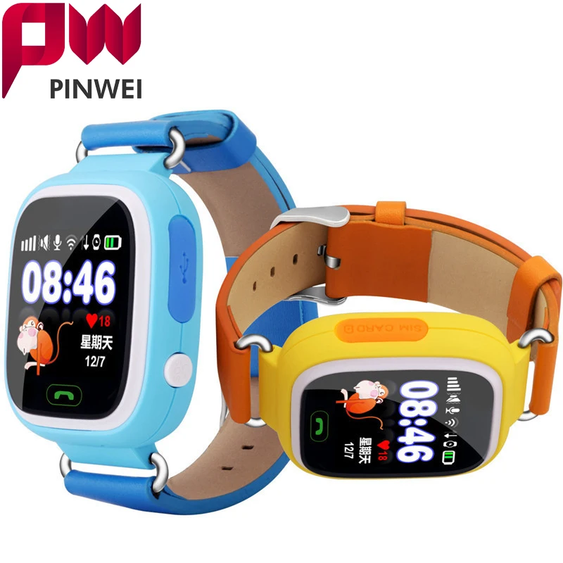 

PINWEI GPS Smart Watch Baby Watch Q90 with Wifi Touch Screen SOS Call Location Tracker for Kid Safe Anti-Lost Monitor PK Q80 Q60