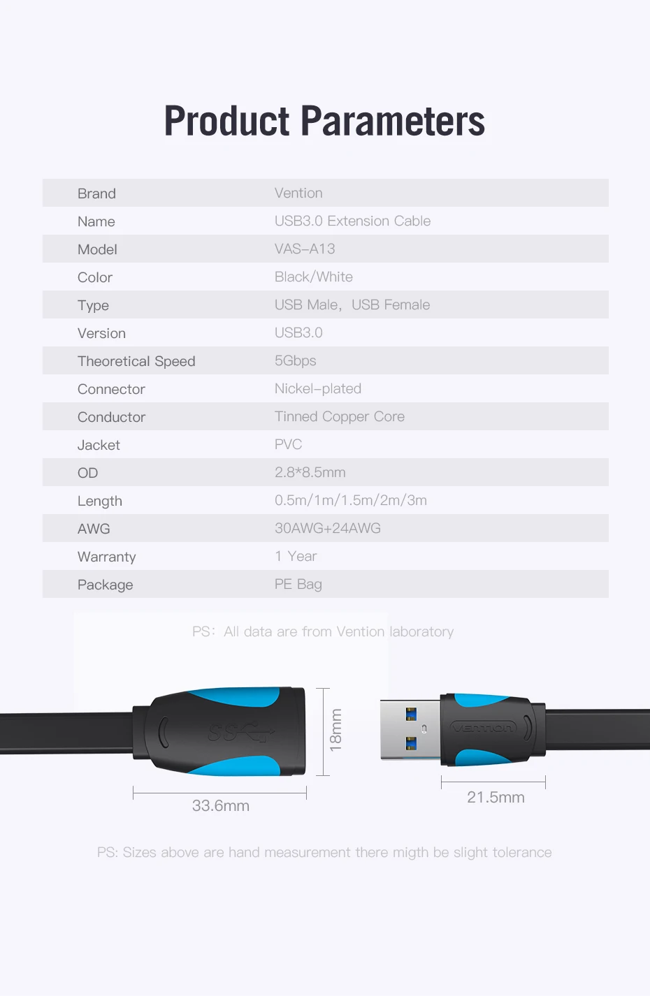 Vention USB2.0 3,0 Удлинительный кабель штекер-f-удлинитель Кабель USB3.0 удлинение кабеля для портативных ПК USB кабель-удлинитель