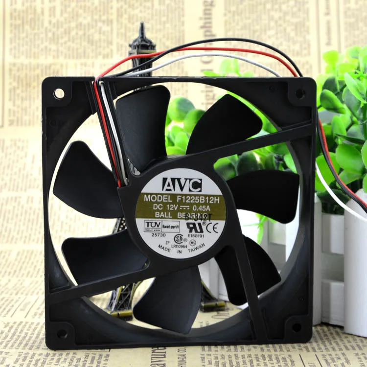 New original F1225B12H 12V 0.45A 12cm 12025 Double Ball Cooling fan