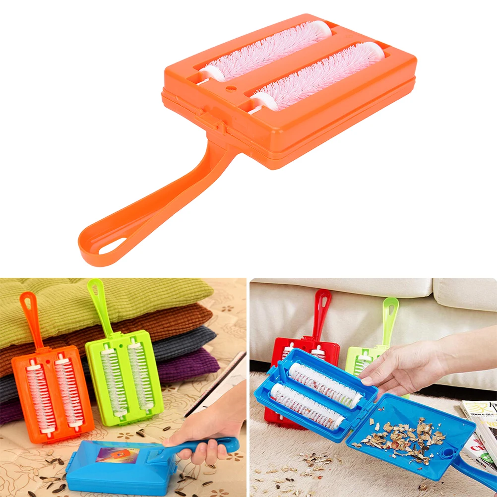 1PCS 2 Brushes Heads Handheld Carpet Table Sweeper Crumb Brush Cleaner