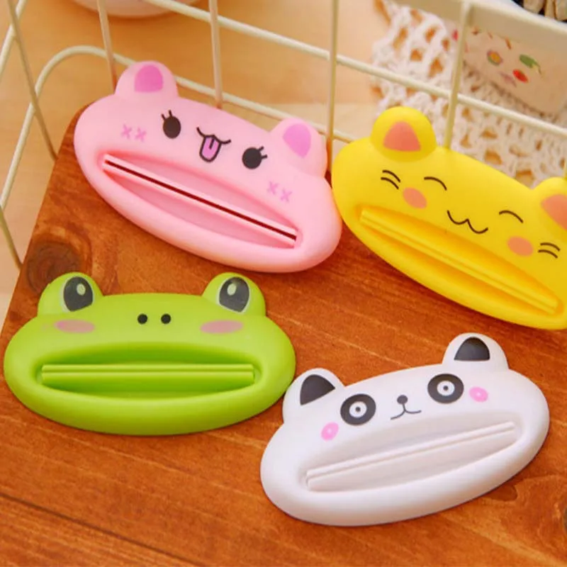 

1pcs Animal Easy Toothpaste Dispenser Plastic Tooth Paste Tube Squeezer Useful Toothpaste Rolling Holder For Home Bathroo