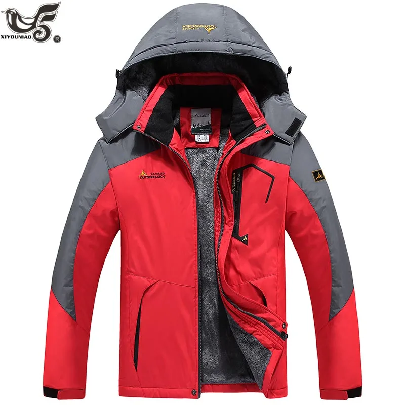 XIYOUNIAO new Outwear Winter Jacket Men Windproof waterproof Hood Male Jacket thicken Warm Men Parkas coat Size L-6XL