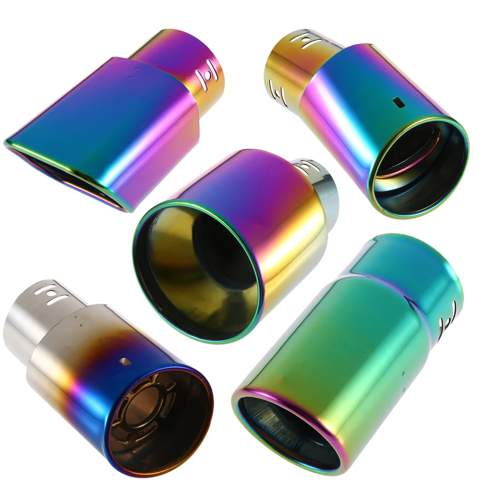 Brand New 5 Types Stainless Steel Multicoloured Stainless Steel Exhaust