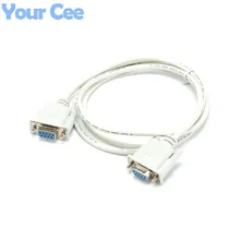 New Serial Null Modem Cable DB9F to DB9F Female to Female DB9 Connector RS232 to RS