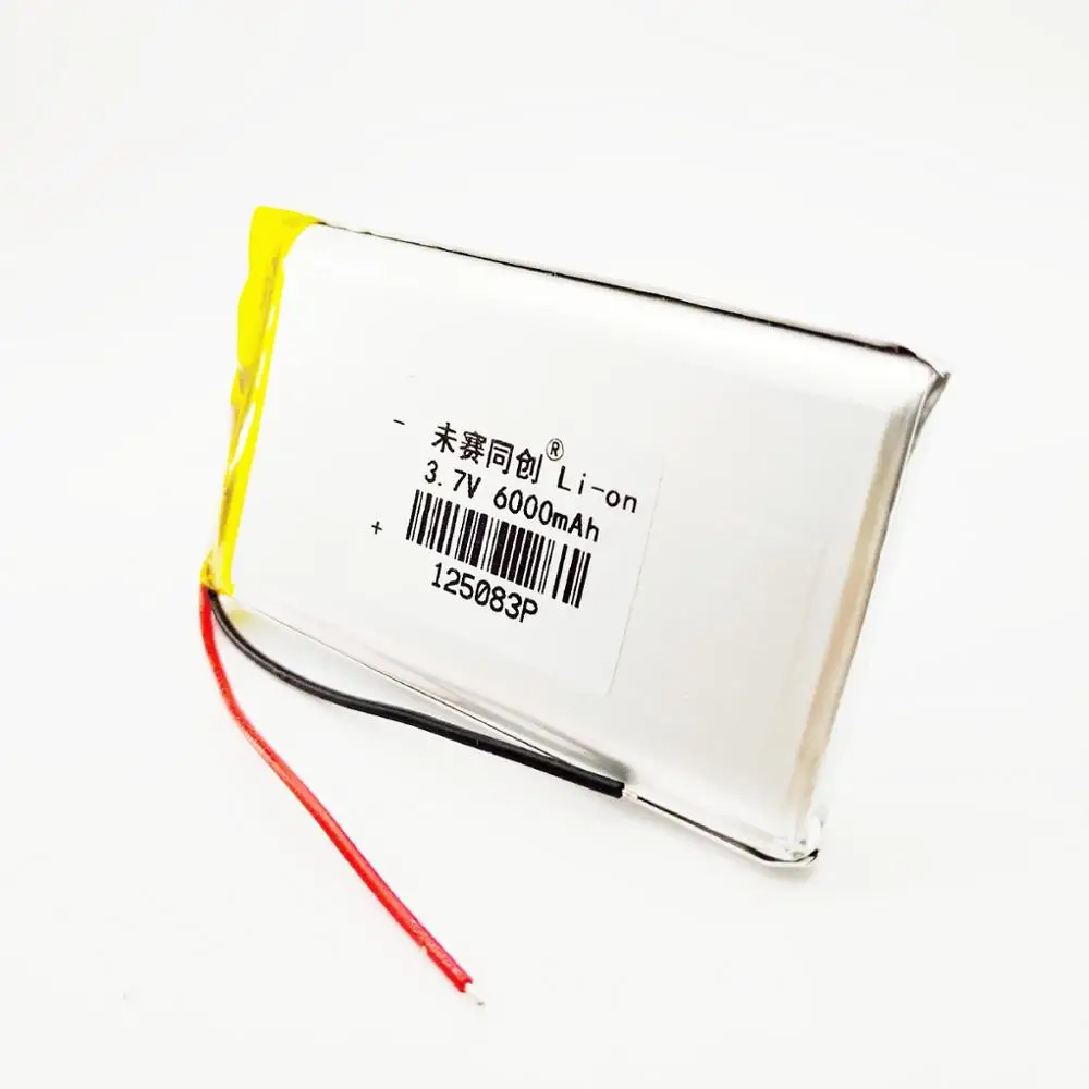 Аккумуляторная батарея 125083/6000mah3. 7 в полимерная литий ионная
