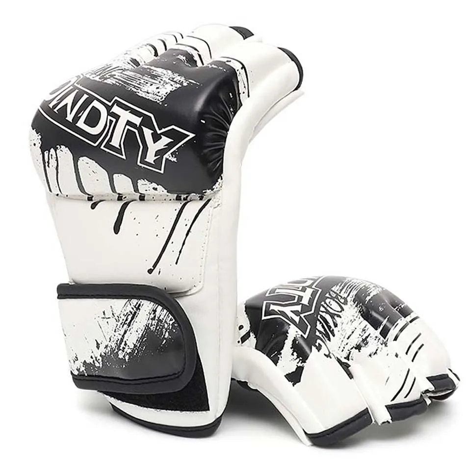 Adult Thick Boxing Gloves MMA Gloves Half Finger Sanda Taekwondo Fight