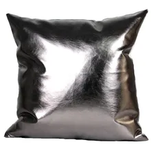 Pu kissen ohne innere postmodernen metallic kissen weiche PU leder sofa bettwäsche wohnkultur cojines almofadas