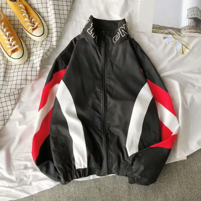 

Autumn Winter Jacket Men Thin Patchwork Jacket Coat Brand 2019 Streetwear Clothes Windbreaker Man Hip Hop Hooded Bomber Jacket