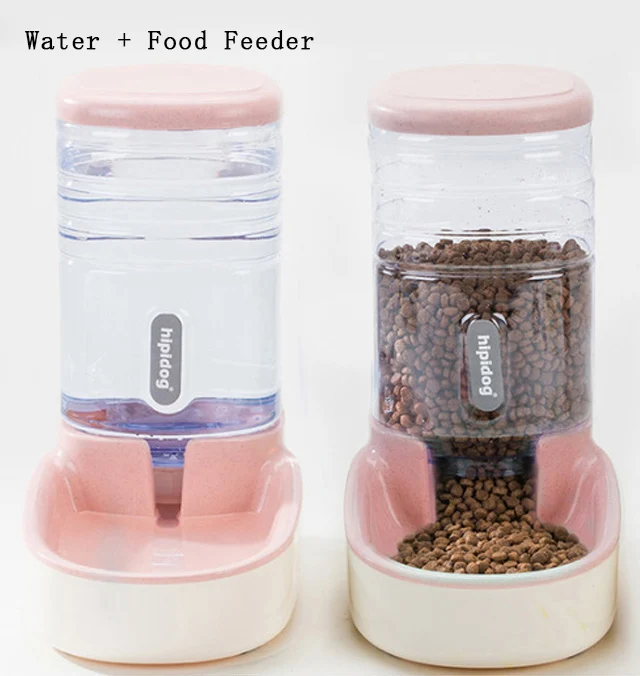 Water and Food Petshy 3.8L Pet cat автоматические кормушки пластиковая бутылка для воды для собак большая емкость дозатор для воды для еды кошки собаки миски для кормления - Цвет: Water and Food