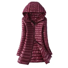 Autumn Winter font b Women b font Duck Down font b Jacket b font Slim Long