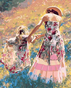 

Frameless painting by numbers paint by numbers for home decor PBN for living room 4050cm outing