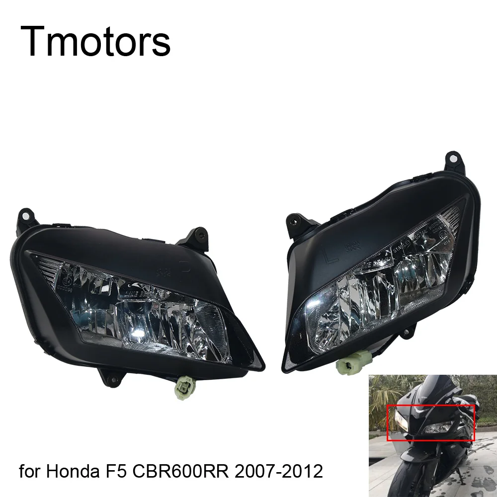 

2For 07-12 Honda F5 CBR600RR CBR 600 RR Motorcycle Front Headlight Head Light Lamp Headlamp Assembly 2007 2008 2009-2012