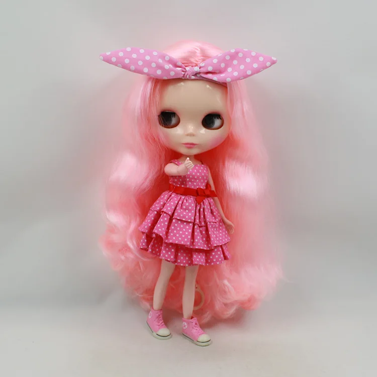 Ледяной обнаженный завод Blyth кукла серии № 280BL1215400 розовые волосы подходит для DIY Изменить игрушки Neo 1/6 BJD