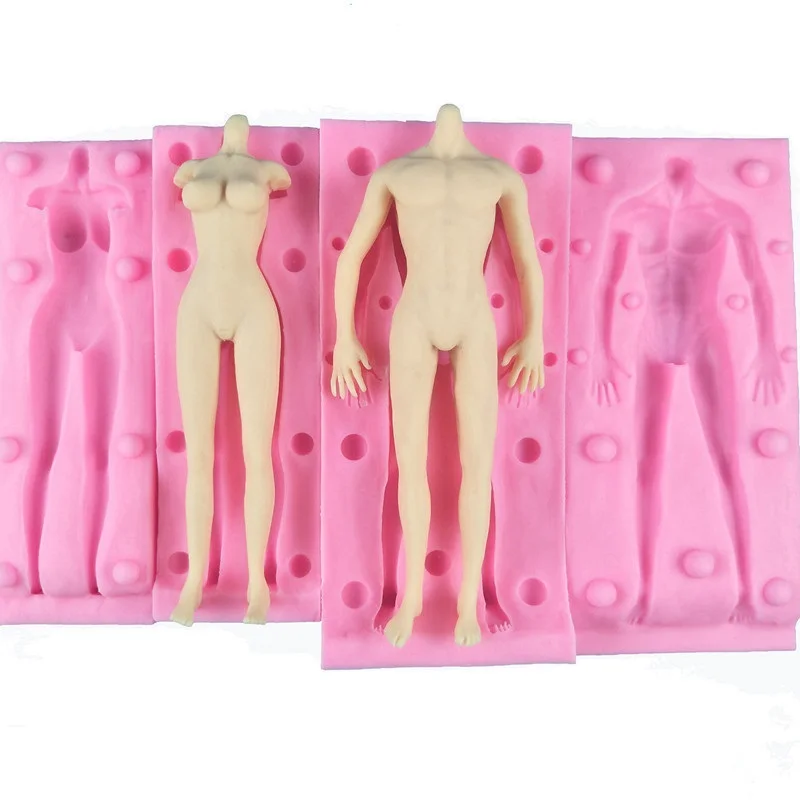 

1Pcs Silica Gel Human Body Mold DIY Clay Soft Clay Silica Gel Body Mold Soft Clay Body Workmanship Quality Handwork Artifact New