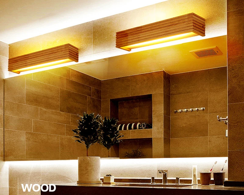 Horsten Modern Japanese Style Led Lamp Oak Wooden Wall Lamp Nordic Solid Wood Mirror Wall Lights Sconce For Bedroom Bathroom Home Lighting (16)