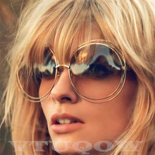 Роскошные Круглые Солнцезащитные очки женские брендовые дизайнерские Декоративный металл Винтажные Солнцезащитные очки в стиле панк женские солнцезащитные очки для женщин Оттенки UV400 90 s