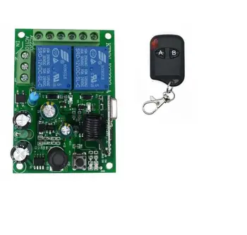 

Wireless Remote Control Switch AC 85V ~ 250V 110V 220V 2CH Relay Receiver Module and RF 433Mhz Remote for appliance Garage door