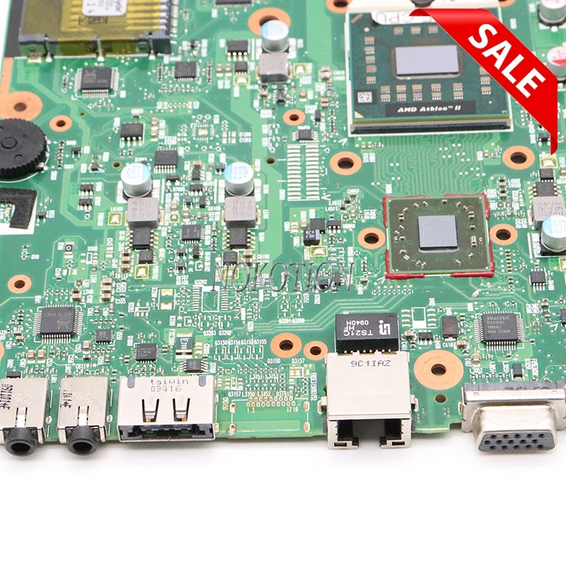 NOKOTION PN 1310A2250810 SPS V000185580 Материнская плата ноутбука для Toshiba SATELLITE L505 L505D HD 4200 DDR2 Материнская плата Бесплатный процессор