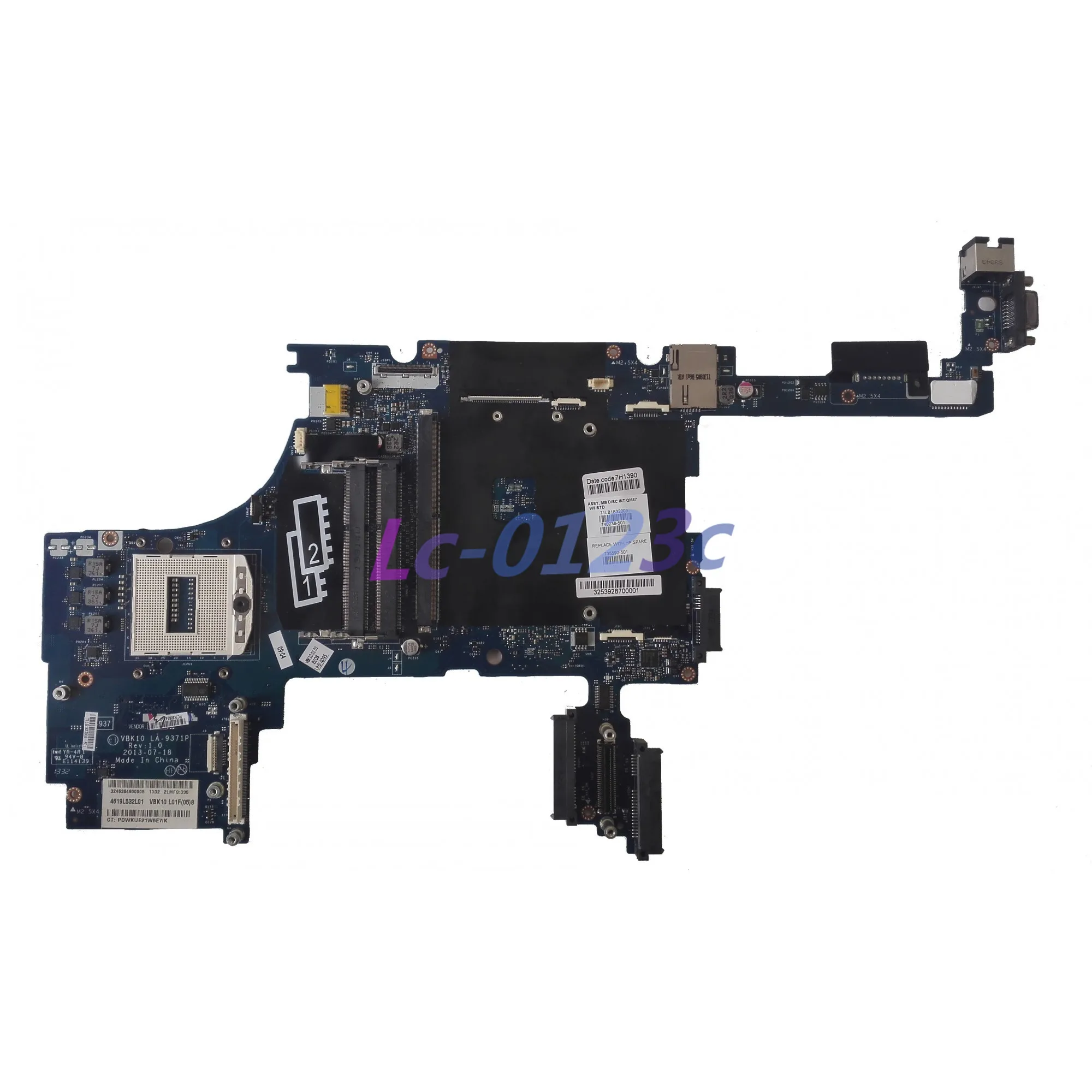 FULCOL For HP ZBOOK 17 G1 Laptop motherboard VBK10 LA-9371P 735592-001 735592-501 735592-601 DDR3