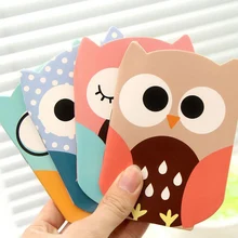 Корейский мультфильм творческий закрепленный блокнот милый мультфильм сова Filofax блокнот бумажный дневник студентов офисные принадлежности школы