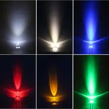100 шт х длинные ноги 5 мм теплый белый красный нефрит зеленый синий желтый розовый фиолетовый 7 цветов вспышка для воды Прозрачный Ультра яркий светодиодный