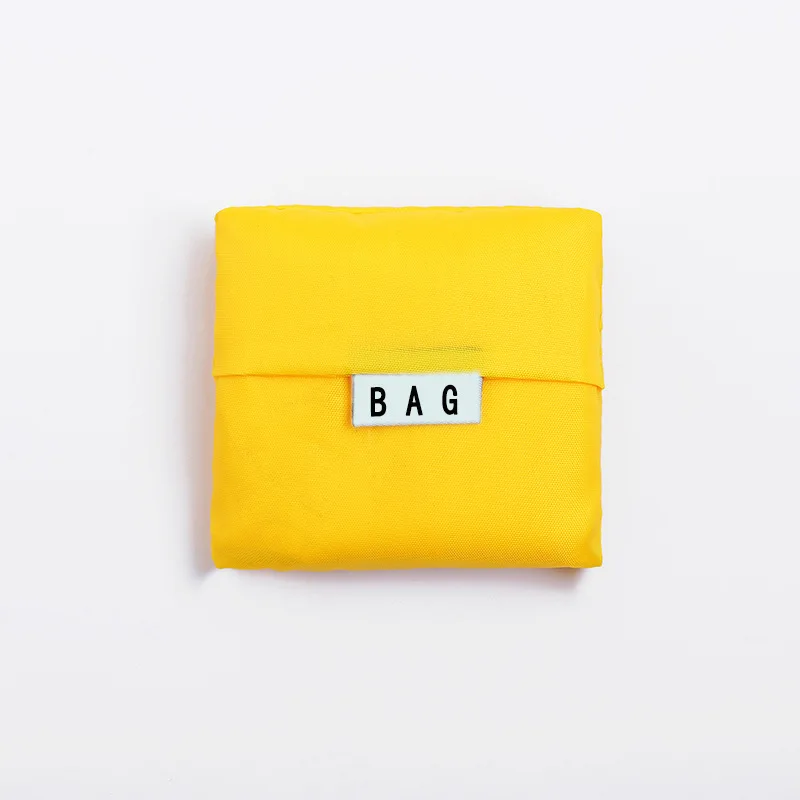 Yellow Новая горячая распродажа, модная Складная зеленая хозяйственная сумка с принтом, сумка-тоут, складная сумка, удобная вместительная сумка для хранения - Цвет: Yellow