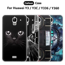 

JURCHEN Case For Huawei Y360 Phone Case Ultra Thin Silicone Back Cover For Huawei Y3 Y3C Y336 Y336-U02 Y360-U12 Case Cover Coque