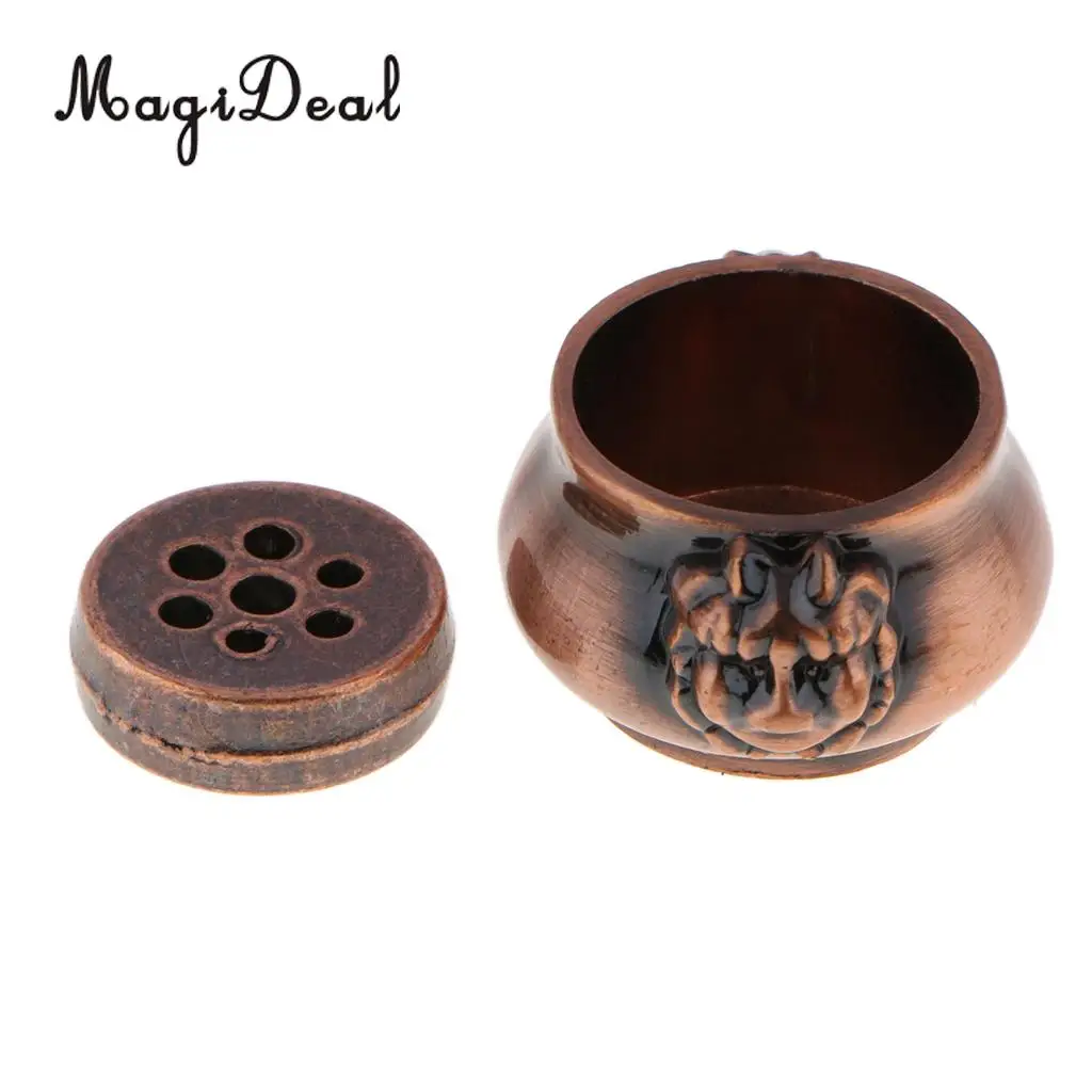 Chinese Lion Head Design Incense Burner Stick Holder Incense Base Plug Home Decoration